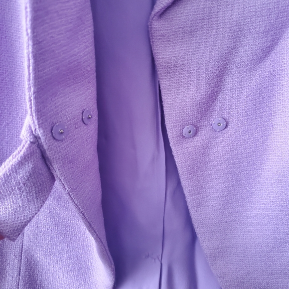 VINTAGE Joseph Magnin purple 3 piece 1950s women's suit Excellent condition - Picture 5 of 15